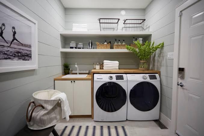 How does plumbing improve the functionality of a laundry room renovation 2